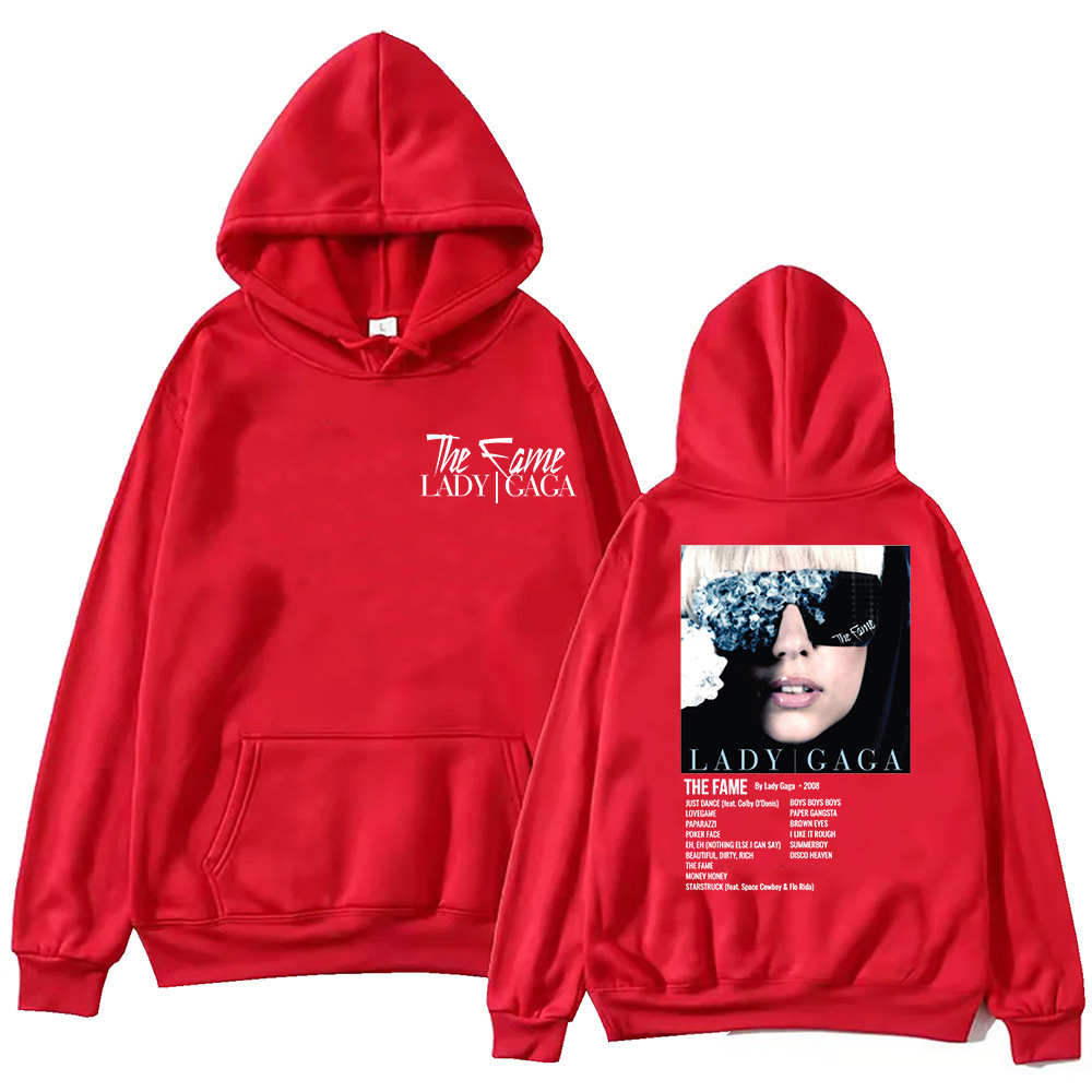 The Fame Lady Gaga Hoodie Harajuku Hip Hop Pullover Tops Swe