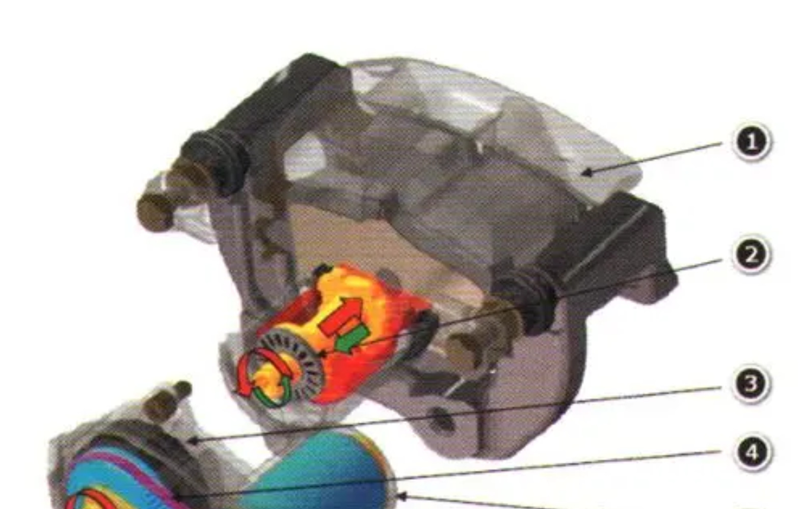 Brake Cylinder Motor, Rear Brake Cylinder, Suitable for Geely Boyue, Hyundai Calipers, Little Crab