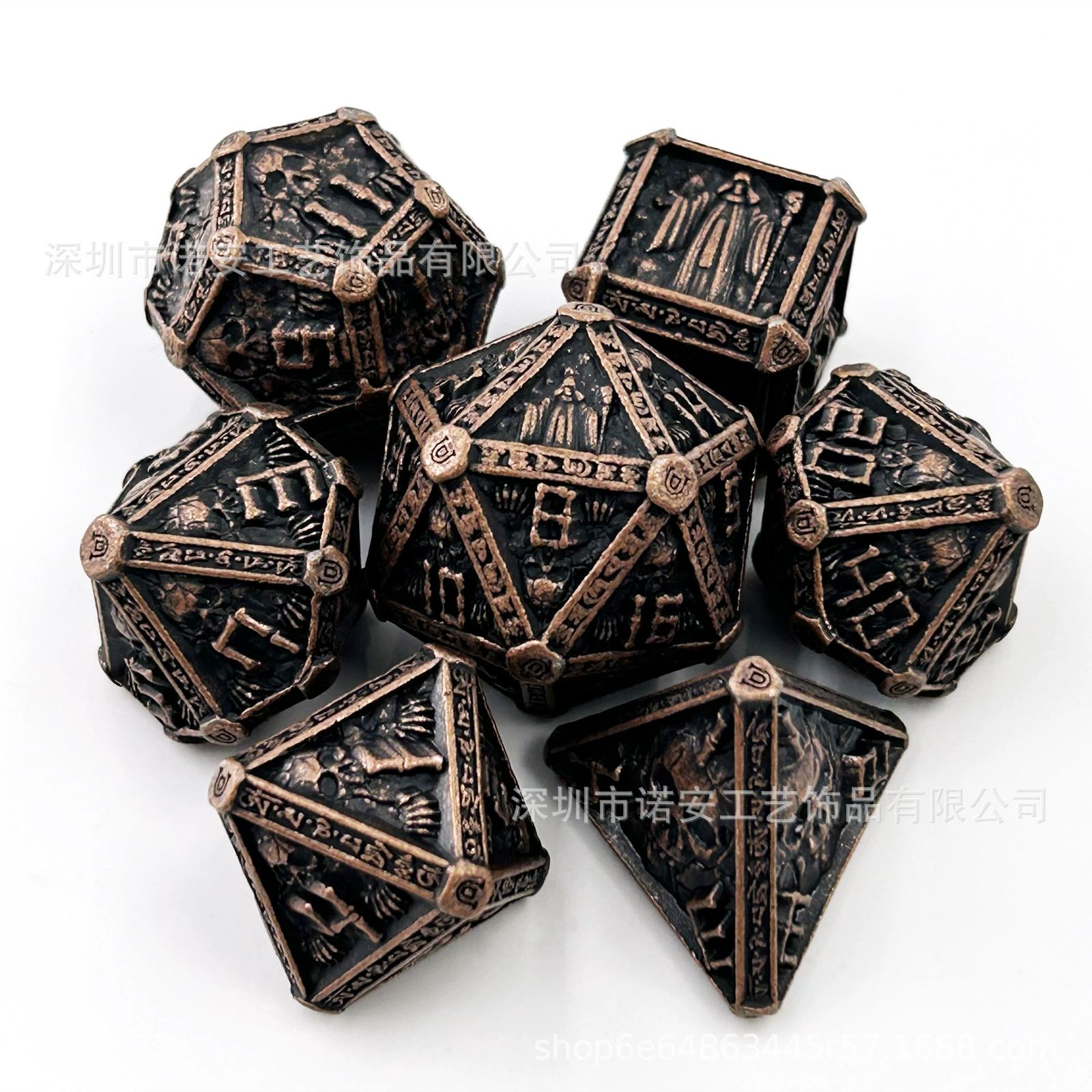 Металлические кубики — маг, COC, рейдовая команда, DND, Dragon & Dungeon, TRPG, многогранные цифровые D6 для настольных игр