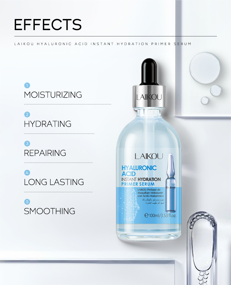 LAIKOU Hyaluronic Acid Essence Base Liquid 100ml Hydrating and Moisturizing Skin Care Essence Cross-border Wholesale undefined