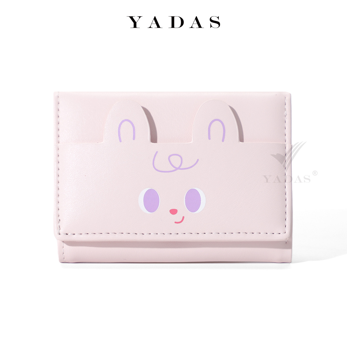 Cartera japonesa simple para mujer, delgada, pequeña, plegable, billetera para estudiantes, nueva y linda tarjeta de nicho