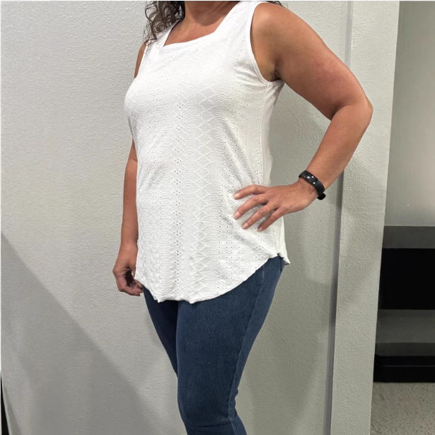 Cross Border Women's Eyelet Vest 2025 Holiday Beach Top Women White Square Collar Vest New Product Cross Border Women's Eyelet Vest 2025 Holiday Beach Top Women White Square Collar Vest New Product