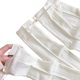 Summer Thin Lolita Mid-Calf Socks with Side Ribbons, Heart Bows, Cut Out Mesh, Cream Color Pile Socks