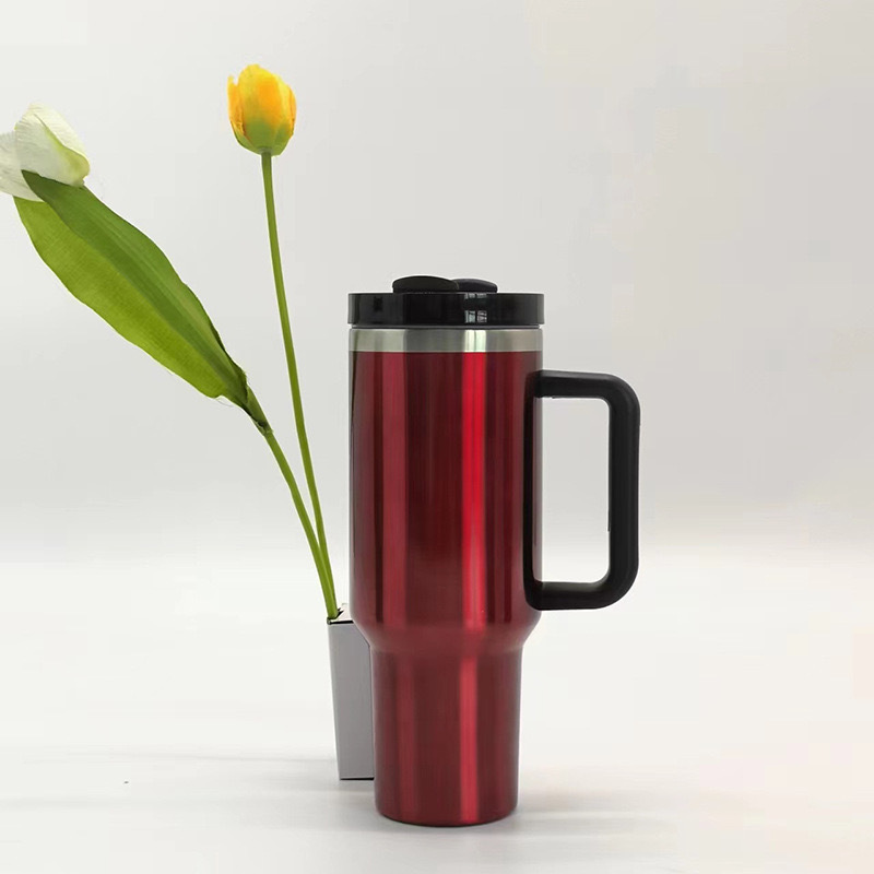 Transfronterizo 40oz mango taza de helado pintura transparente 304 taza de vacío de acero inoxidable popular Stanley Mismo Coche Taza