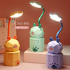 Reading for elementary school students, creative cartoon night light, LED storage system, table lamp, Birthday gift