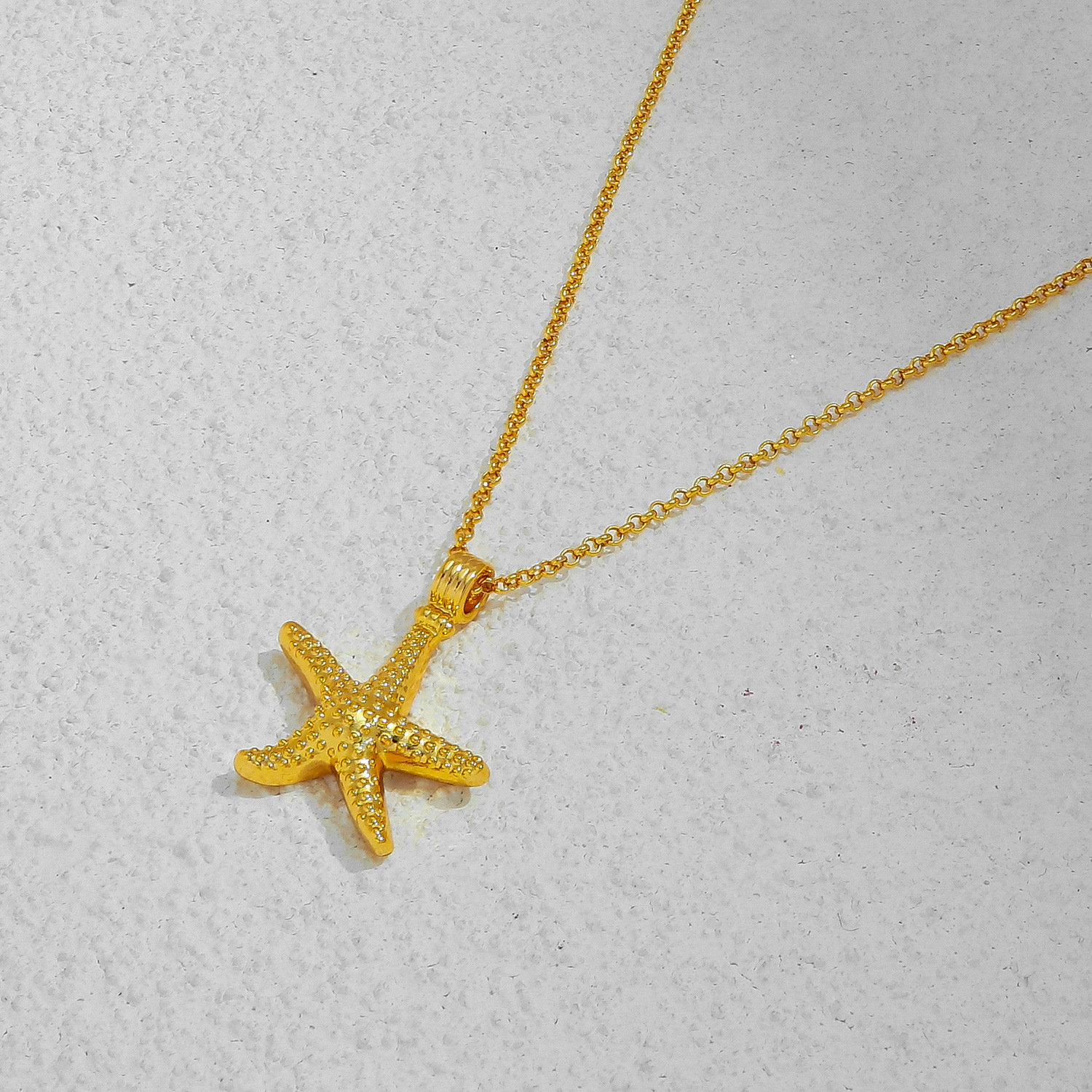 cross-border-explosions-holiday-style-starfish-pendant-necklace-sea-series-star-necklace-sea-wave-clavicle-chain-starfish-necklace