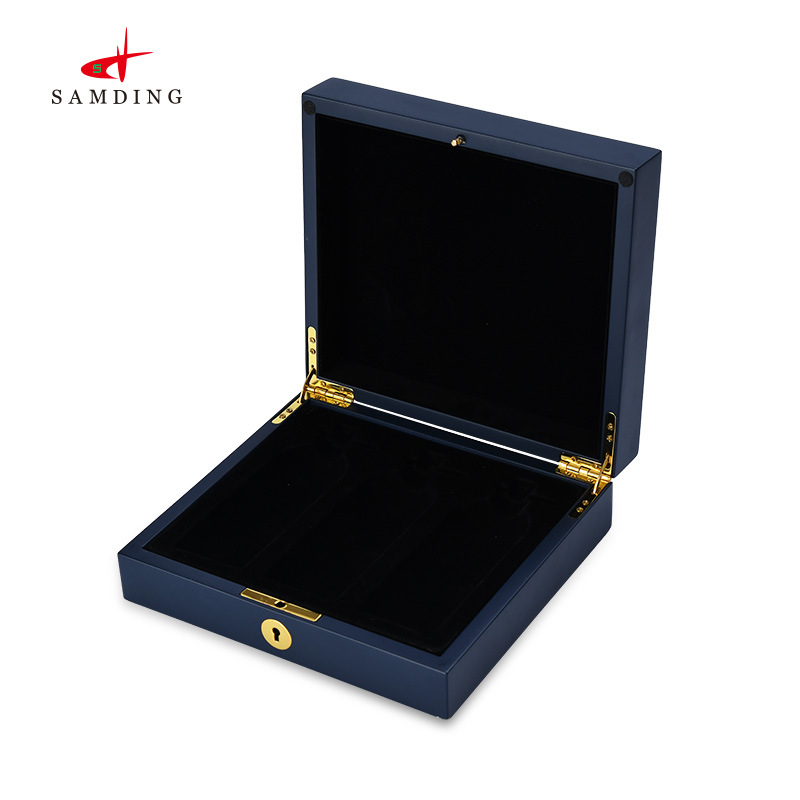 国际品牌包装盒定 制钢琴烤漆木质礼品包装室珠宝首饰实木收纳盒
