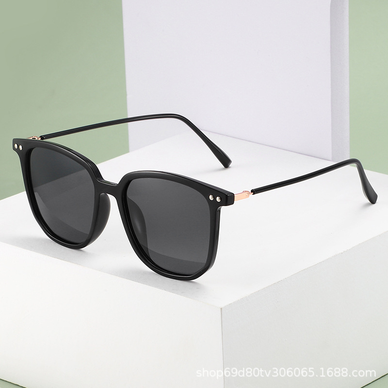 2022 New Polarized Sunglasses Net Red Fashion Large Frame Sunglasses Women P268 Men's Outdoor Street Shot Sunglasses