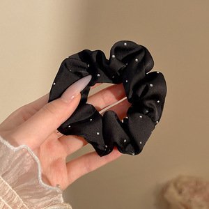 Dulce de alto nivel, anillo de cabello de intestino grueso, cordón de cabello de cola de caballo baja coreana, cordón de cabello grande, delicado, adornamiento de cabello de princesa de alto valor