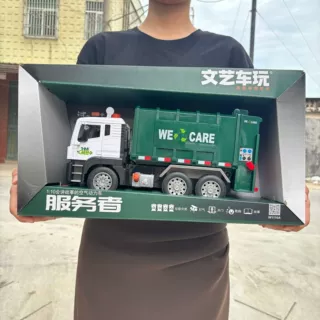 文艺新款垃圾车环卫车清洁车玩具男孩儿童超市大礼盒玩具批可代发