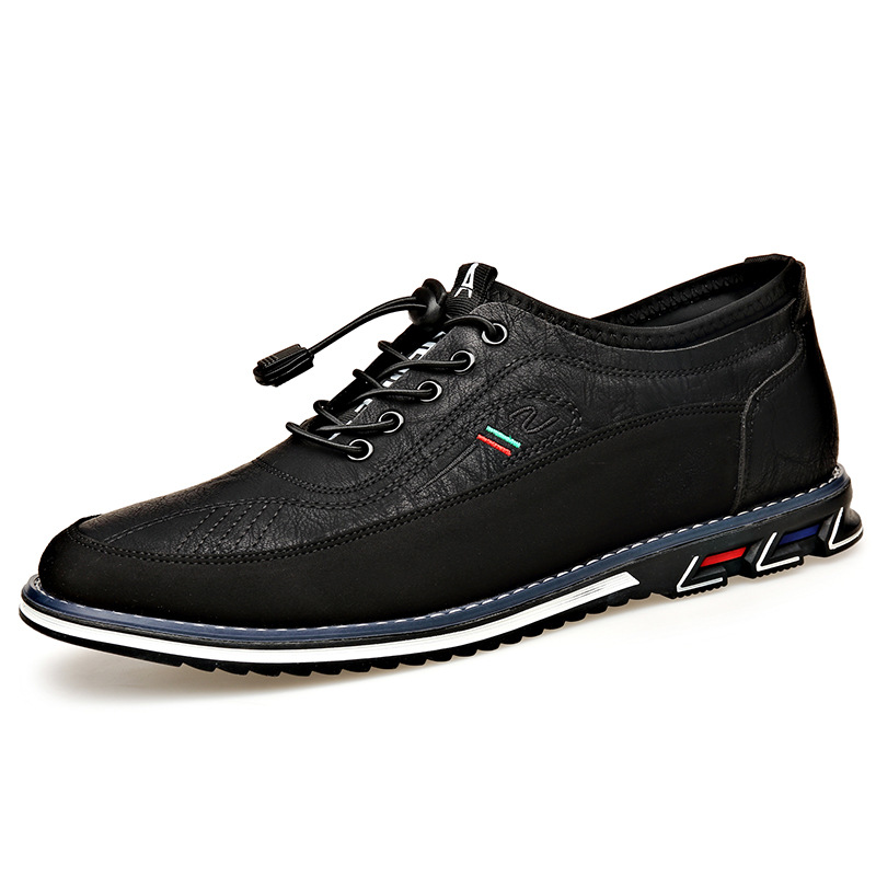 Cross-border 2025, otoño de nuevos zapatos deportivos de conducción, moda y cómodos, zapatos de cuero casuales sin abrazaderas para hombres image 6