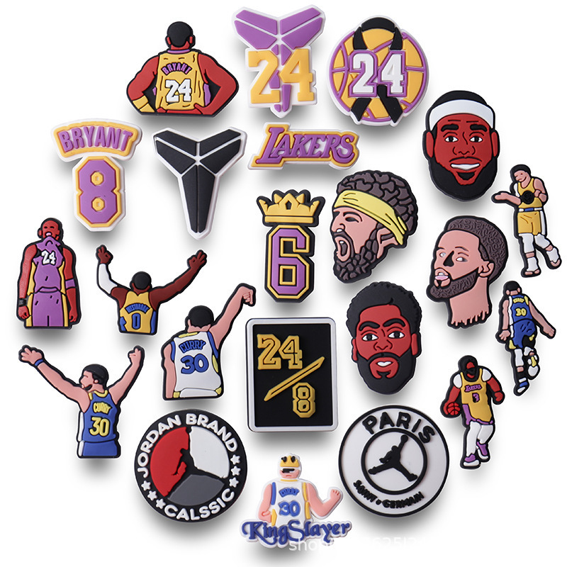 NBA Curry star croc hole shoes cross-border Basketball Star shoes flower shoe buckle LeBlanc James in stock batch