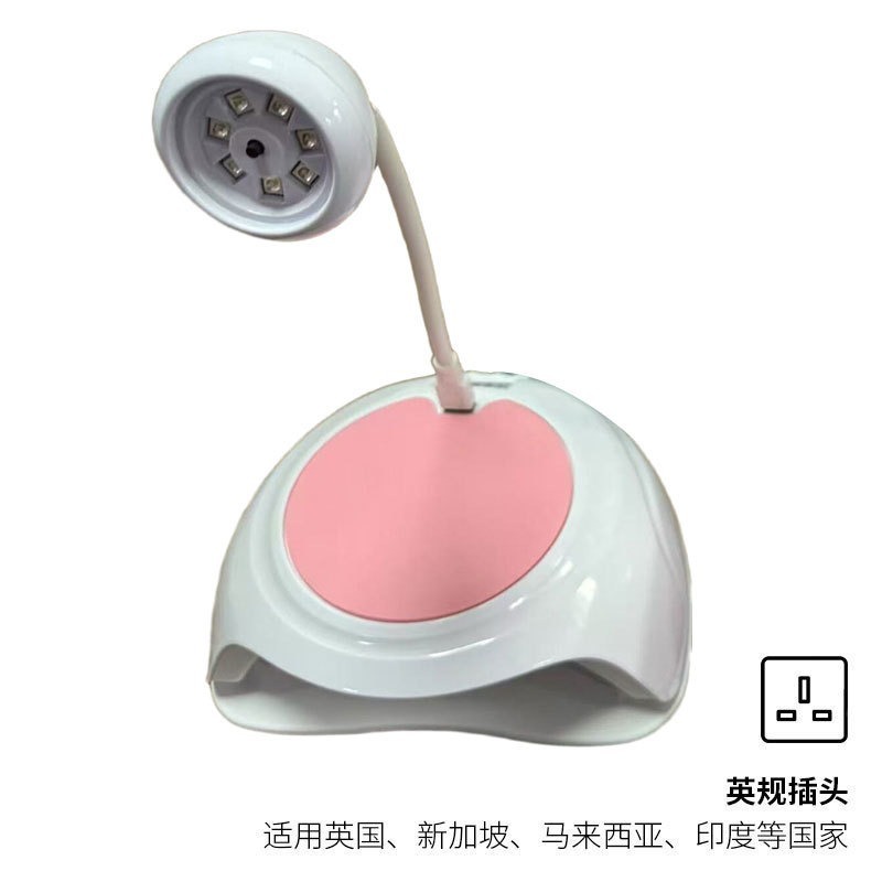 Lámpara de manicura de almacenamiento 268W de alta potencia UV + LED doble fuente de luz pegamento de manicura luz fototerapia inteligente transfronteriza