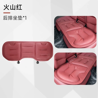 Seat cushion, seat cover | Set of Seat Cushions for Vehicles - upgraded-volcanic-red-rear-bench-seat-cushion-1-piece