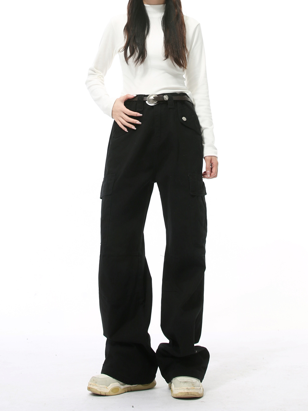 MTLCLOTHES para hombre | Nuevos productos de invierno American Heavy Industries Vaqueros de herramientas sueltos rectos retro de moda casual