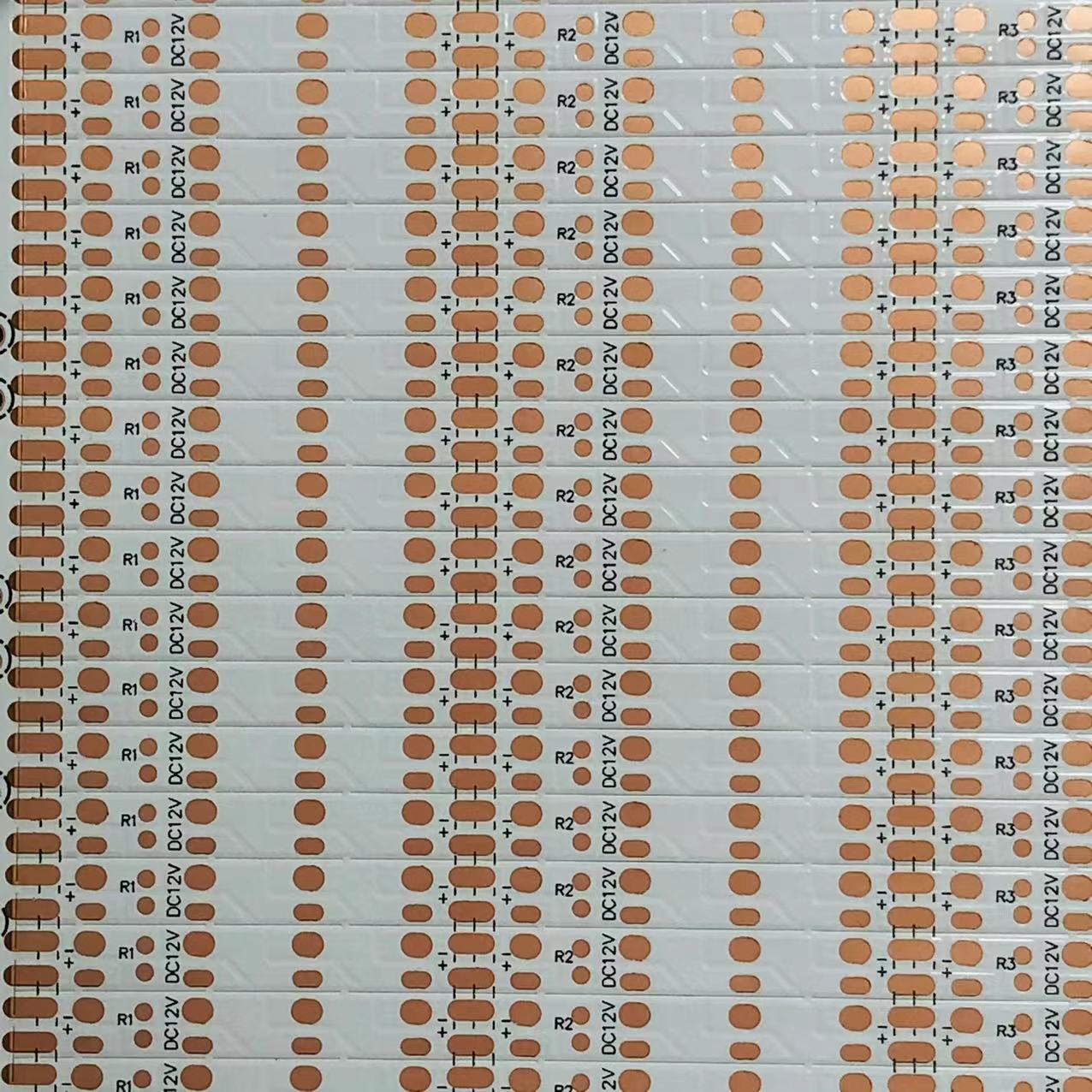 FPC柔性线路板2835 12V 120D/M 4D1R  UL双面白膜三盎司500*5*23