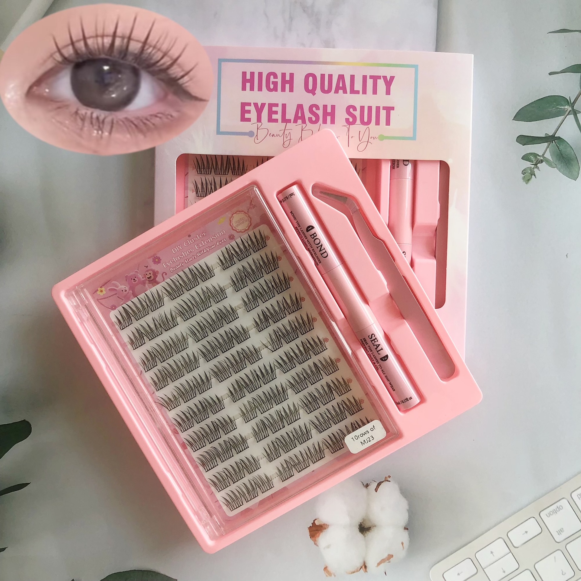 Las pestañas falsas transfronterizas de gran capacidad 30 - 100D densa autoinjerto de pestañas libro Amazon explosión al por mayor pestañas falsas