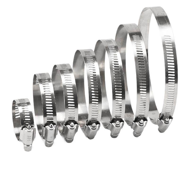 304不锈钢卡箍喉箍抱箍 水管卡扣 快装美式全钢管夹管卡管箍固定