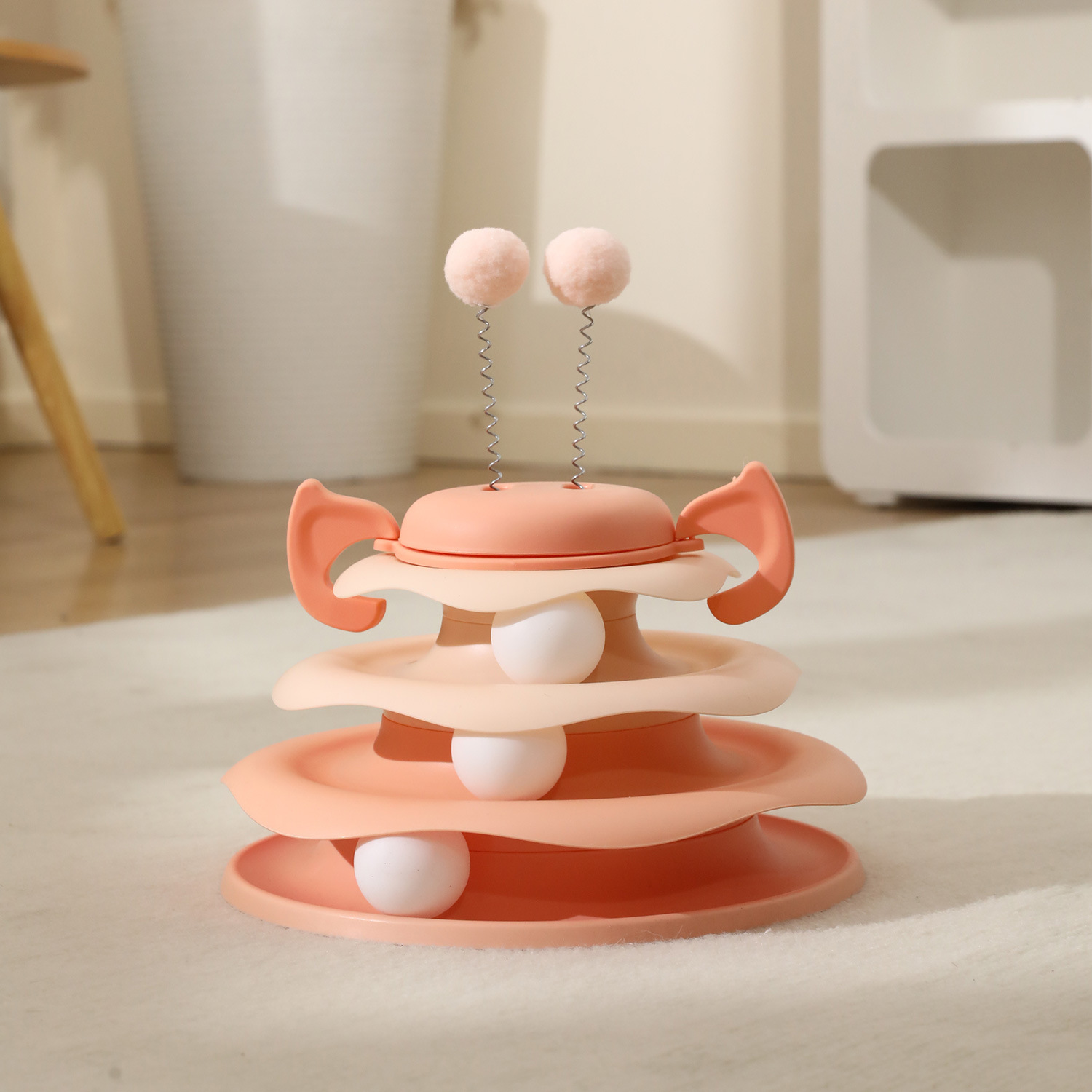 Pipitao original gato juguete abeja vaso disco de diversión gato divertido artefacto auto-hola gato juguete gato divertido palo