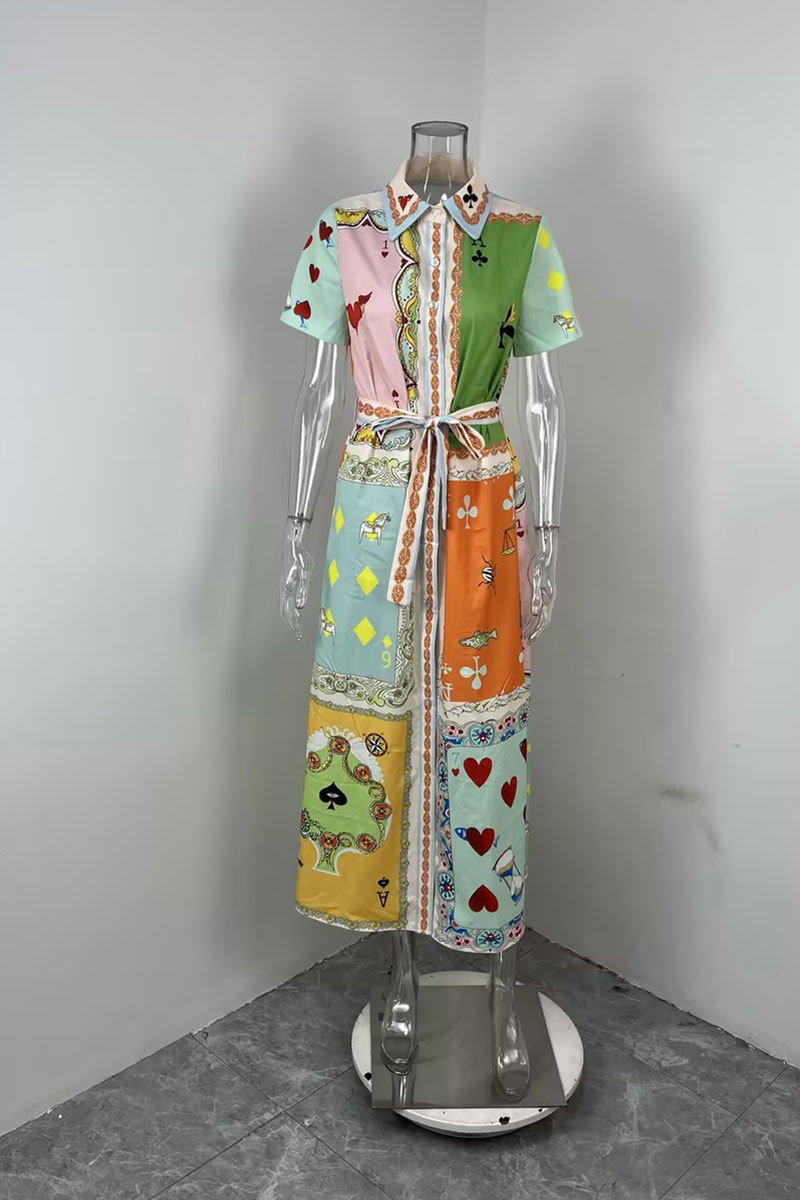 2026 New Spring Women's Clothing, Cross-Border European And American Dresses, Vacation Waist-Cinching Short-Sleeve_ecoleips.com