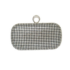 New Style Diamond Evening Bag for Ladies, Water Diamond Evening Dress Bag, Foreign Trade Ring Head Handbag for Evening Parties, Clutch Bags