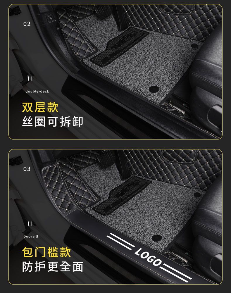 Suitable for Ford Explorer Car Floor Mats, Carpet Interior Accessories, Wire Loop Car Floor Mats