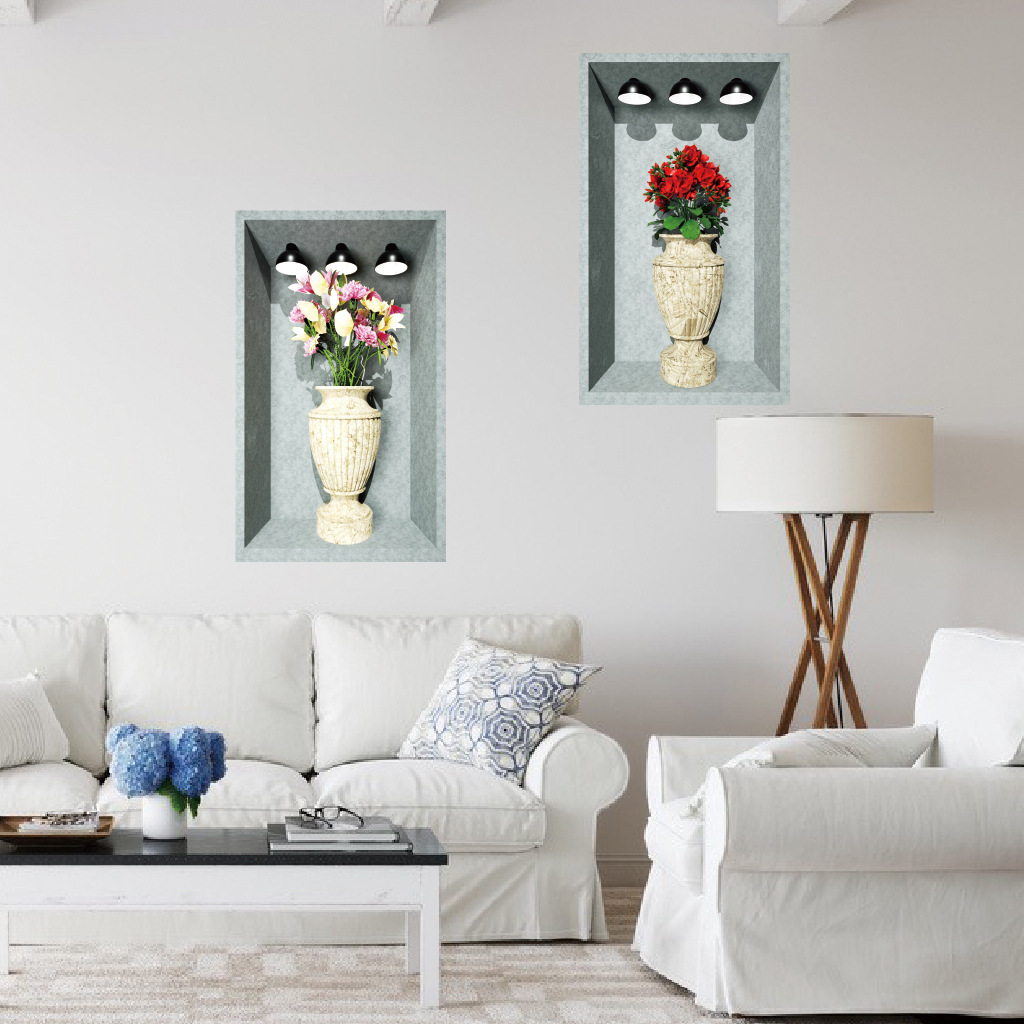 JS-N1128 盆栽3D立体假窗户