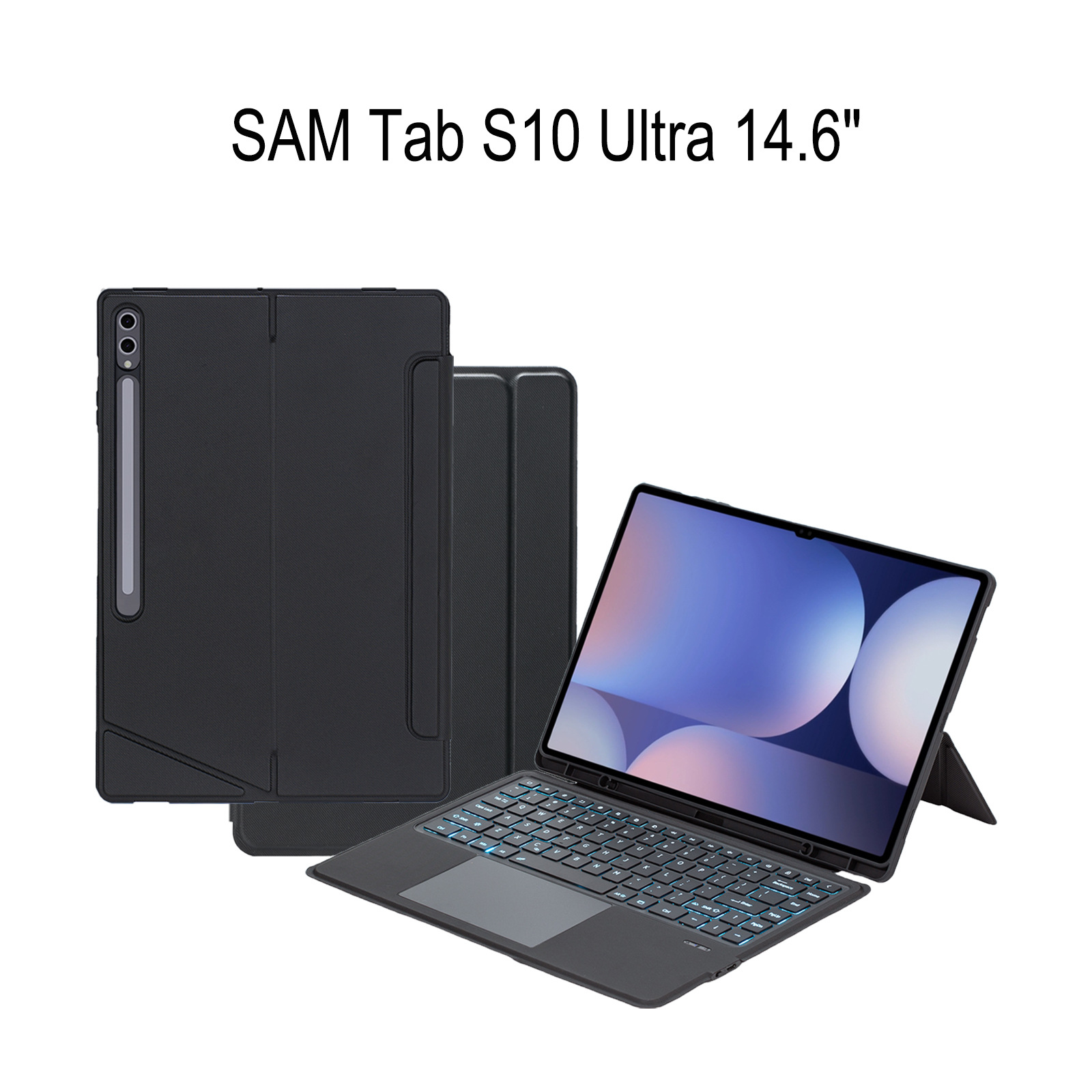 For Samsung GalaxyTab s10 Ultra Wonderful Control Keyboard 14.6 "S8/9u Bluetooth Keyboard Protective Cover