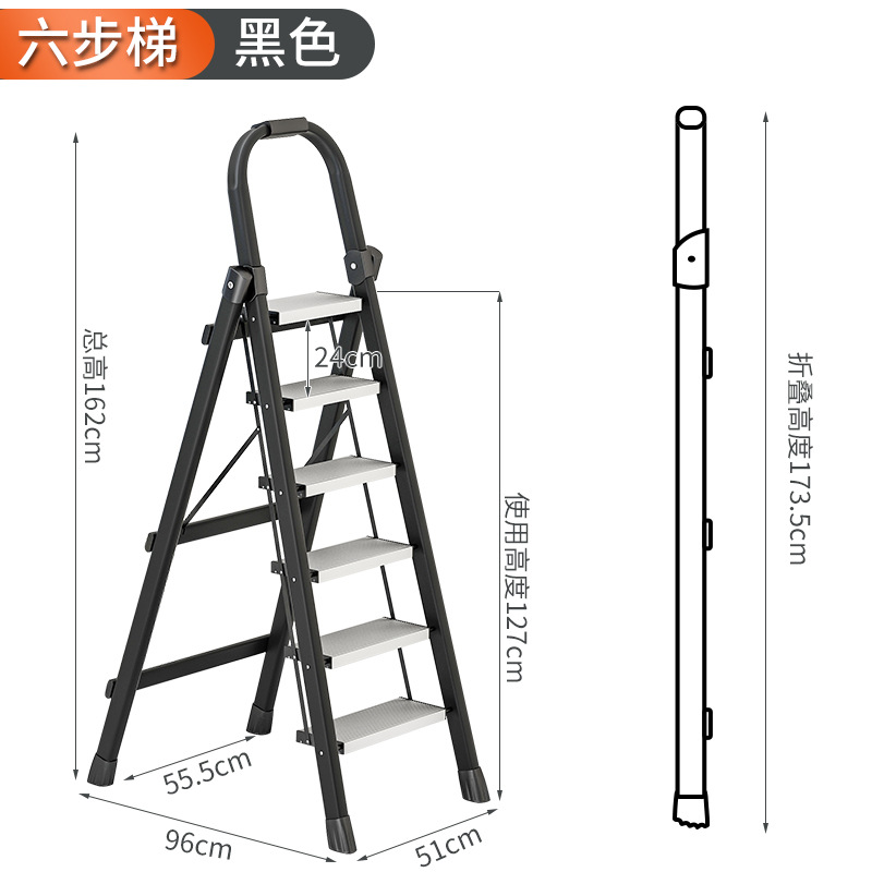 escalera doméstica plegable telescópico multifuncional escalera en zigzag interior escalera plegable escalera escalera de ático escalera gruesa portátil