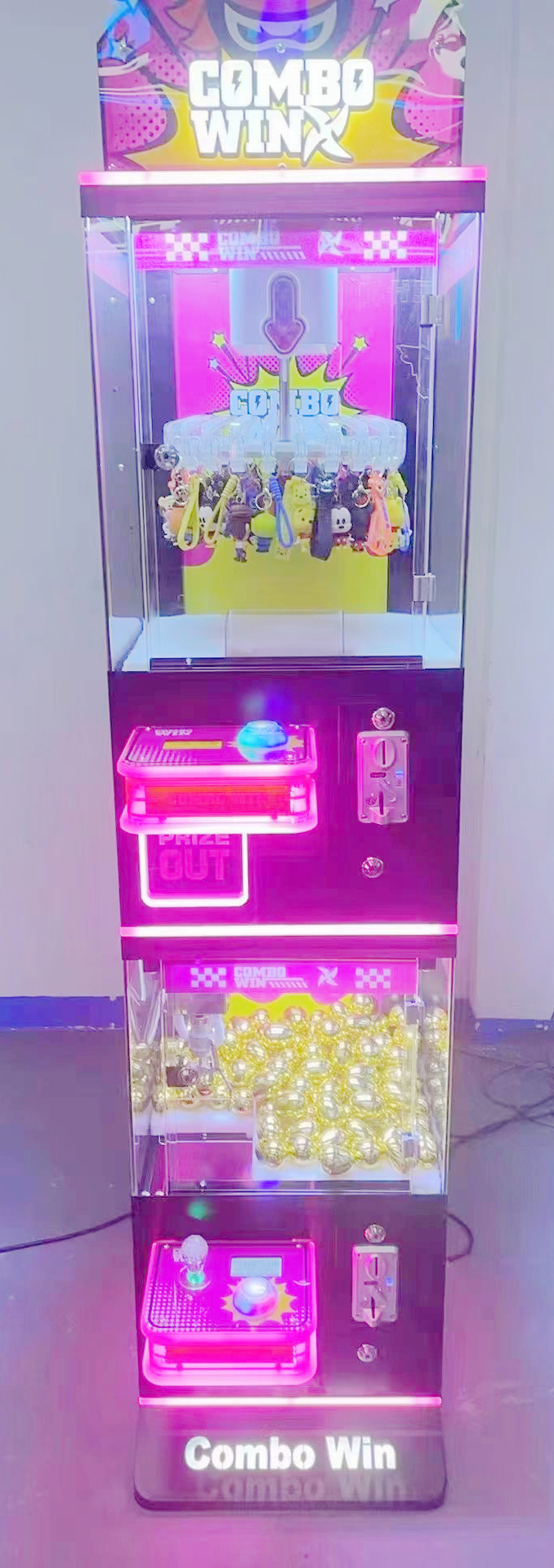 El nuevo fabricante de la fuente de la máquina de clip utiliza monedas para mayoristas, pegatinas para niños, clips para bocadillos, máquina de regalo, máquina de garras