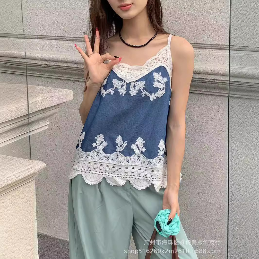 Lace cute tank top