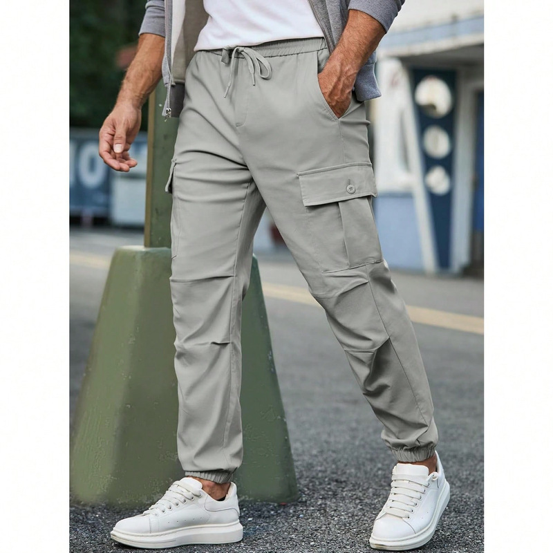 2026 Independent Brand Summer Men's Wear European and American Commuting Pants Quick-Dry Simple Versatile Sports Drawstring Jogging Casual Pants 2026 Independent Brand Summer Men's Wear European and American Commuting Pants Quick-Dry Simple Versatile Sports Drawstring Jogging Casual Pants