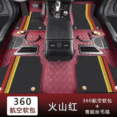 Universal Foot Pad for Any Car Model, Available - volcanic-red-sherpa-fleece-blanket-fourfive-seater-vehicles