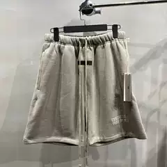 ESSENTIALS Season 8 3D Flocked Loose Casual Unisex FOG Five-Inch Shorts Cross-Border Version Versatile