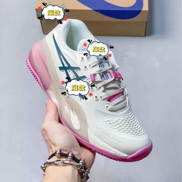 Asics Gel Resolution X round-toe thick-soled women's sneakers, dad shoes, low-top running shoes, tennis shoes