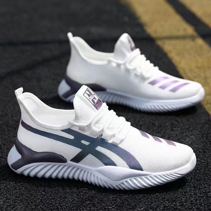 2023 Summer New Breathable Sports Men's Shoes Casual Shoes Board Shoes Korean Fashionable All-match Mesh Shoes