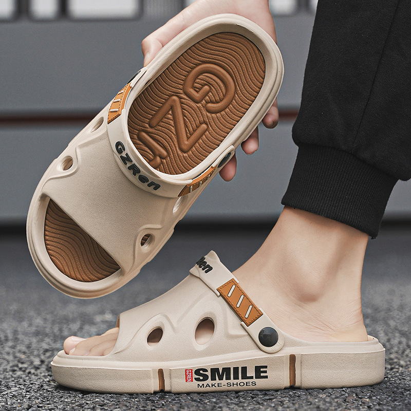 Zapatillas de pareja verano nuevo estilo de moda deportiva casual un hombre y una mujer usar zapatillas de playa antideslizantes para el cabello