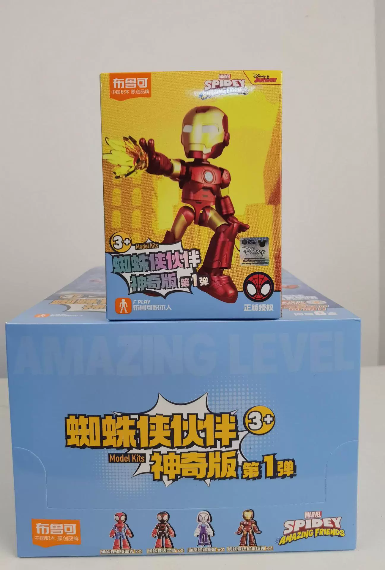 布鲁可 Герои, конструктор, деревянный человек, минифигура, игрушка, Marvel, Железный человек, Человек-паук