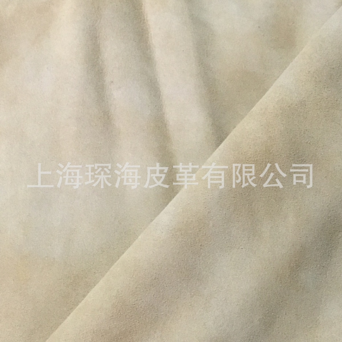 羊绒 真皮皮料 服装面料 皮革 反绒皮  浅黄色 鞋面革