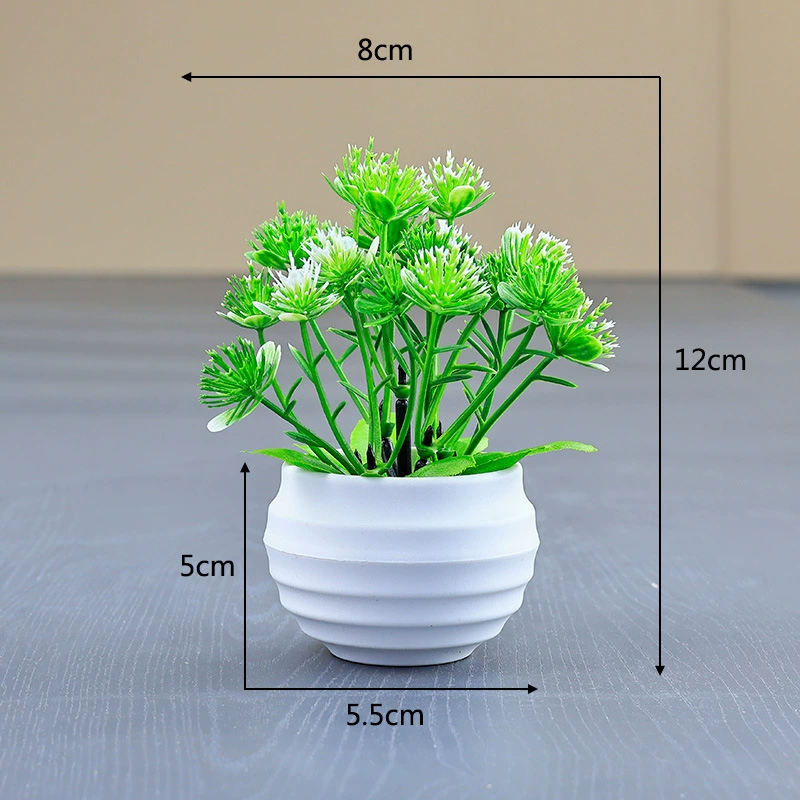 Plastic artificial plant, decorations for office, small pot, (Cross-border trading)