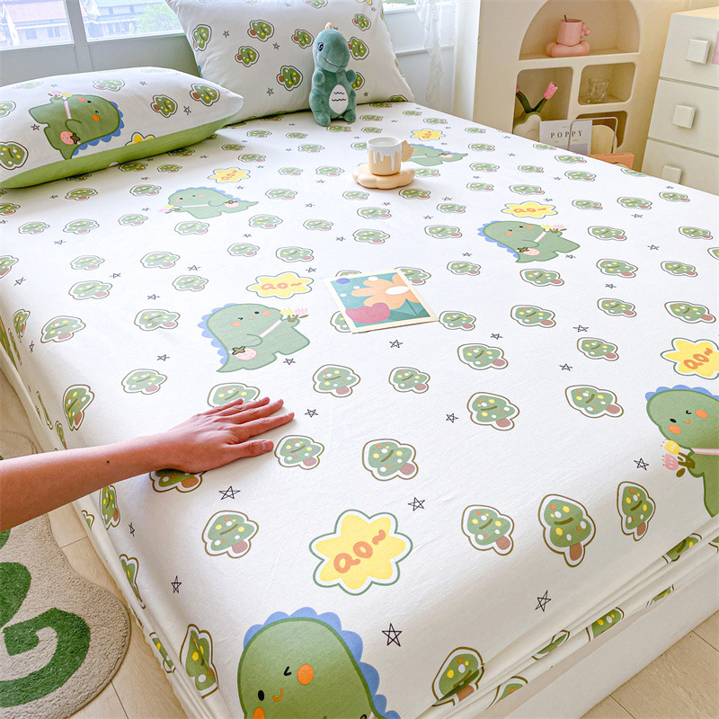 Pequeña sábana de algodón fresco, funda de algodón de verano de una sola pieza, funda protectora de colchón nuevo 2025, cubierta antideslizante, cubierta antipolvo