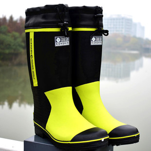 Men's Spring and Summer High-Top Anti-Odor, Anti-Slip, Waterproof Rubber Plush Fishing Lightweight Men's Rain Boots and Rain Boots Yanbing