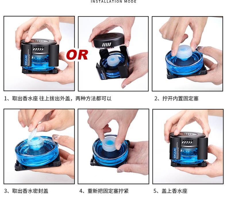 Car perfume car seat decoration aromatherapy long-lasting light fragrance car high-end decoration supplies Gu Long men Jasmine