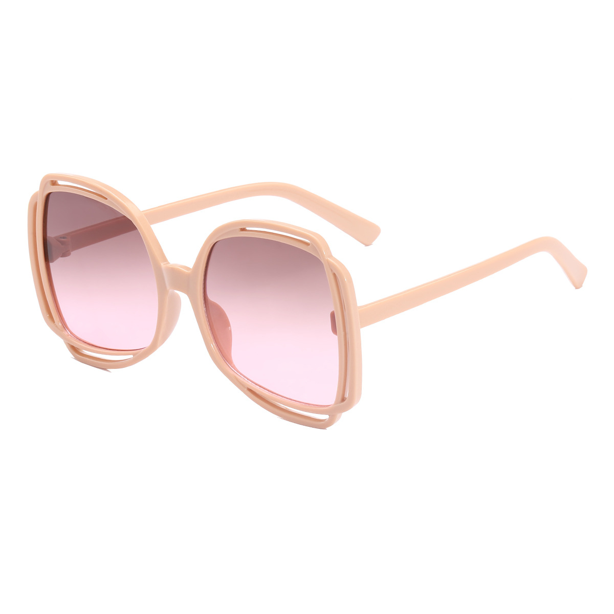 2022 nueva moda europea y americana gafas de sol de Marco grande personalizada Street shot gafas de sol huecas gafas de moda transfronterizas 97105