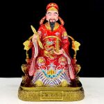 文昌帝君神像 红衣文曲星树脂客厅家用供奉摆件 金榜题名文昌星君