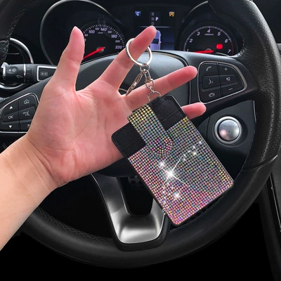 Multimediya və saxlama aksesuarları, Cross-Border Hot-Selling Rhinestone Card Holder