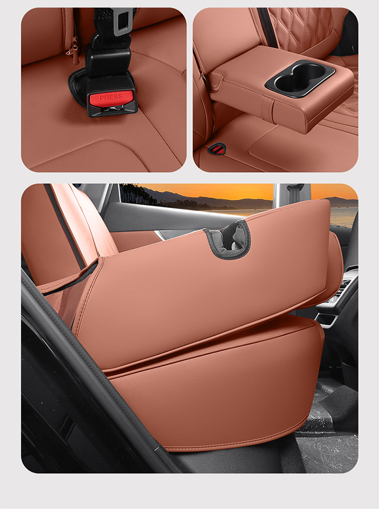 Chery Tiggo 7 dedicated seat covers, 2026 model, custom-fit car seat cushions, full-coverage Nappa leather seat covers, all-season seat cushions