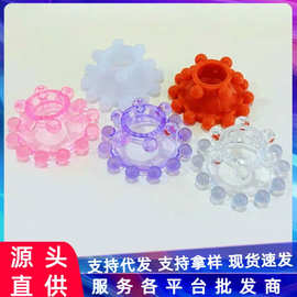 新款多色双层18珠外挂珠入珠套硅胶锁精环夫妻共用成人玩具性用品