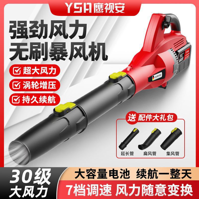 German High-Power Industrial-Grade Lithium-Ion Storm Blower Rechargeable Blower Snow Blower Dust Gun Dust Collector