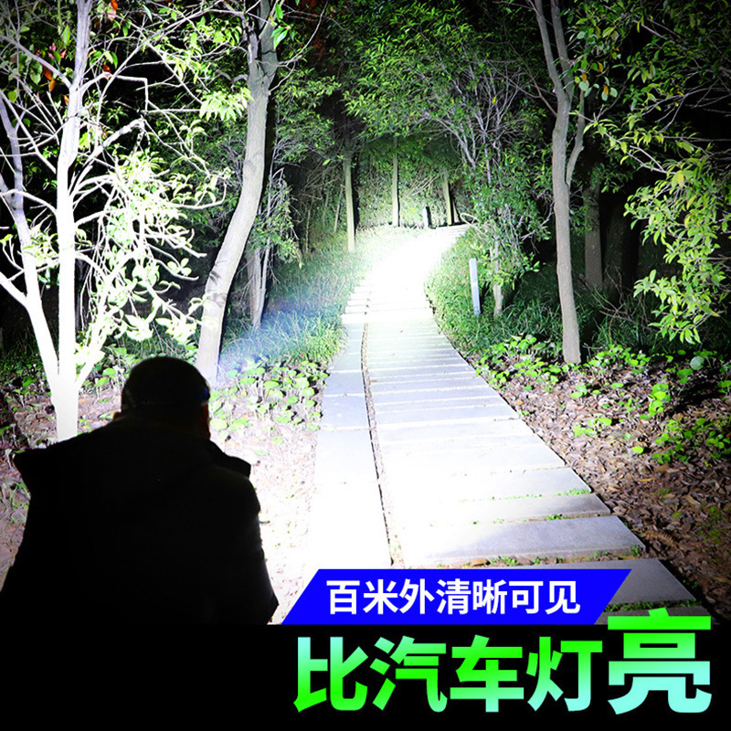 屋外 LED ヘッドマウント強力なライト長距離ヘッドライト長寿命リチウム電池超高輝度充電式誘導釣りヘッドライト|undefined
